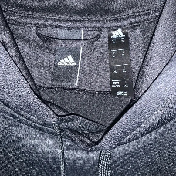 Adidas Men's Black Hoodie - Picture 2 of 5
